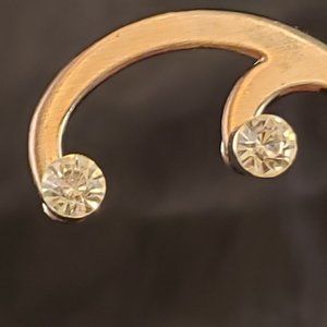 Silver Tone Solitaire CZ Stud Earrings
